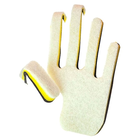 Popular Life Kleen Mitt Glove Refill, Fine Grade Scouring Pads, White Left Hand PL-MS-KMWG-8-LHRF-36